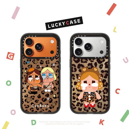 CASETIFIY棕色豹纹哭娃适用iphone17手机壳16promax苹果15pro透明MagSafe磁吸14plus甜酷少女13日韩C家12日韩