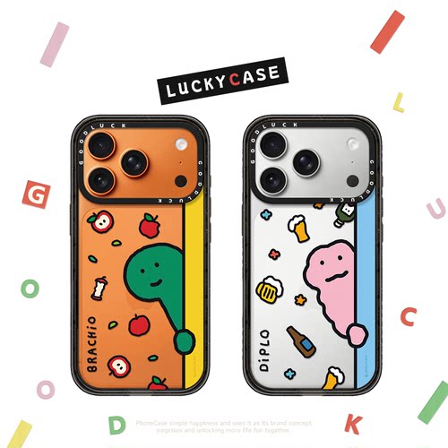 C家联名JOGUMAN探头恐龙适用iphone17手机壳16promax苹果15pro透明MagSafe磁吸14plus可爱13日韩12卡通