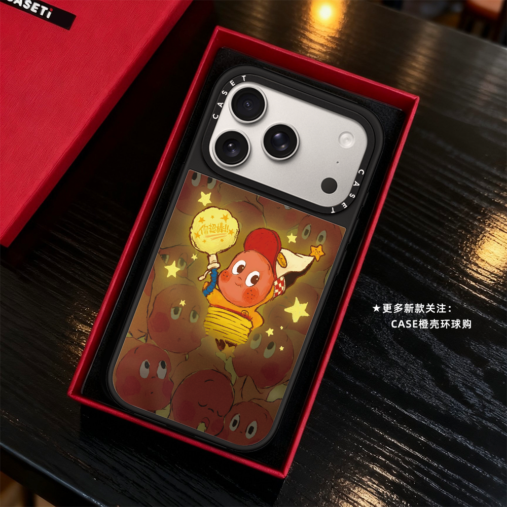 CASE发光气球星星人适用iphone17promax手机壳16pro苹果15磁吸MagSafe镜面C家14plus卡通13趣味12情侣Air可爱