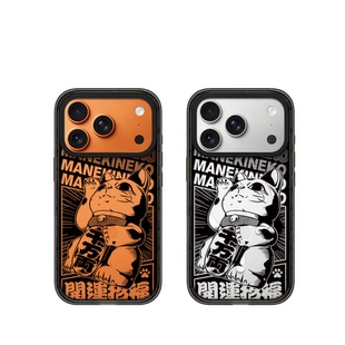 联名开运招福招财猫适用iphone17手机壳16promax苹果15pro透明MagSafe磁吸14plus保护套13日韩C家12