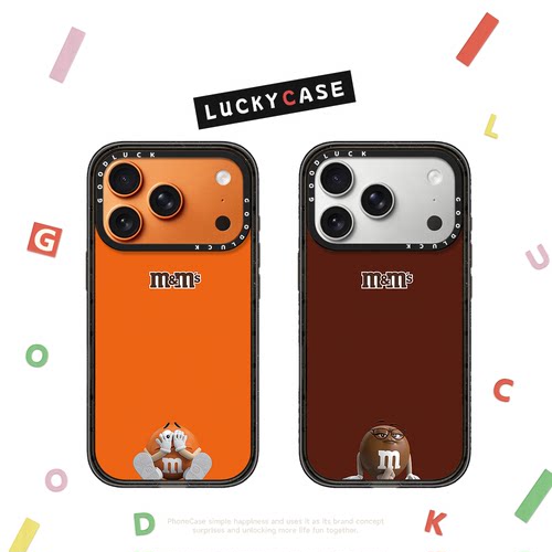 C家彩虹糖果巧克力M豆M&M’S联名彩色人物适用iphone17手机壳16promax苹果18pro透明磁吸15plus趣味14卡通13