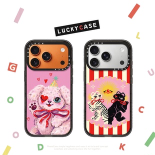 C家联名艺术家So Lazo怪诞马戏团动物适用iphone17手机壳16promax苹果15pro透明MagSafe磁吸14plus卡通13/12