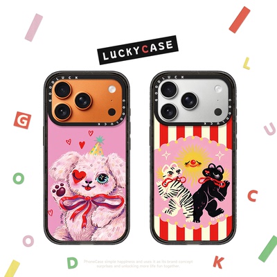 C家联名艺术家So Lazo怪诞马戏团动物适用iphone17手机壳16promax苹果15pro透明MagSafe磁吸14plus卡通13/12
