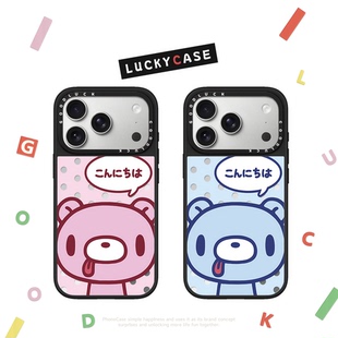 CASETIFIY联名波点吐舌头暴力熊GLOOMY适用iphone17手机壳16promax苹果15pro镜面MagSafe磁吸14plus卡通13/12