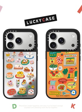 CASETIFIY联名艺术家Tess Smith-Roberts涂鸦适用iphone17手机壳16promax苹果15pro镜面MagSafe磁吸14plus/13