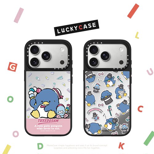 C家糖果山姆企鹅旅行魔术师适用iphone17手机壳18promax苹果16pro镜面MagSafe磁吸15plus卡通14可爱13/12