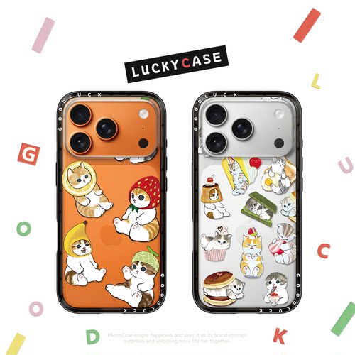 CASETIFIY联名甜甜圈Mofusand小猫咪适用iphone17新壳体纤巧手机壳16promax苹果15pro磁吸MagSafe透明14plus