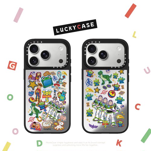 C家联名玩具总动员满屏贴纸适用iphone17手机壳16promax苹果15pro镜面MagSafe磁吸14plus卡通13可爱12