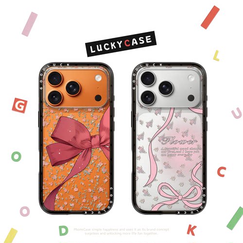 CASETIFIY联名碎花大蝴蝶结丝带适用iphone17新壳体手机壳16promax苹果15pro纤巧MagSafe磁吸14plus甜美女13