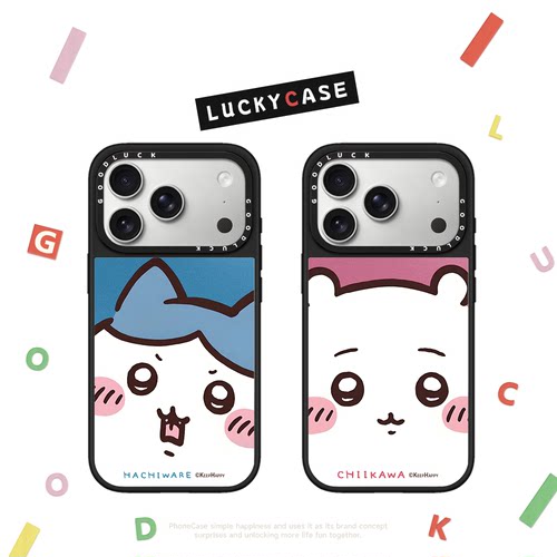 C家大脸表情吉伊卡哇适用iphone17手机壳16promax苹果18pro镜面MagSafe磁吸15plus卡通14可爱13情侣日韩12