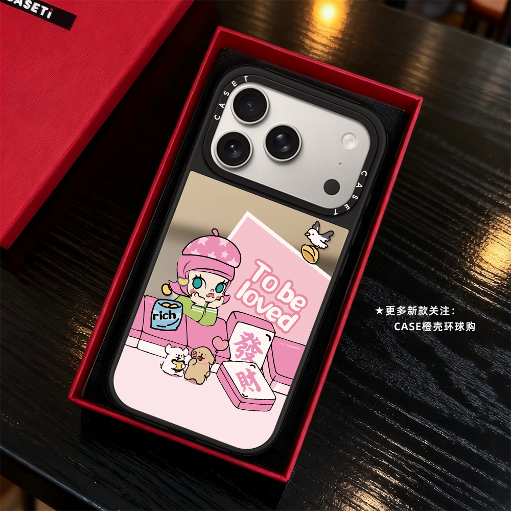 CASE麻将Molly莫莉哭娃适用iphone17promax手机壳16pro苹果15磁吸MagSafe镜面C家14plus卡通13可爱12少女Air