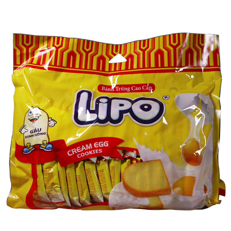 买2包邮/越南LIPO面包干300g鸡蛋奶油白巧克力饼干原味柠檬味260g