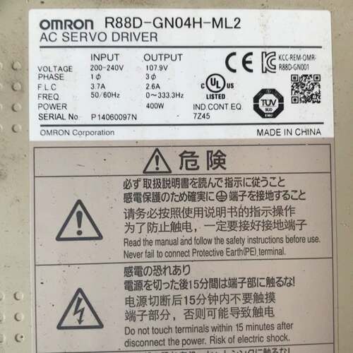 维修R88D-GN04H-ML2，200-240 V，107.9V，400W，，，，，，，?