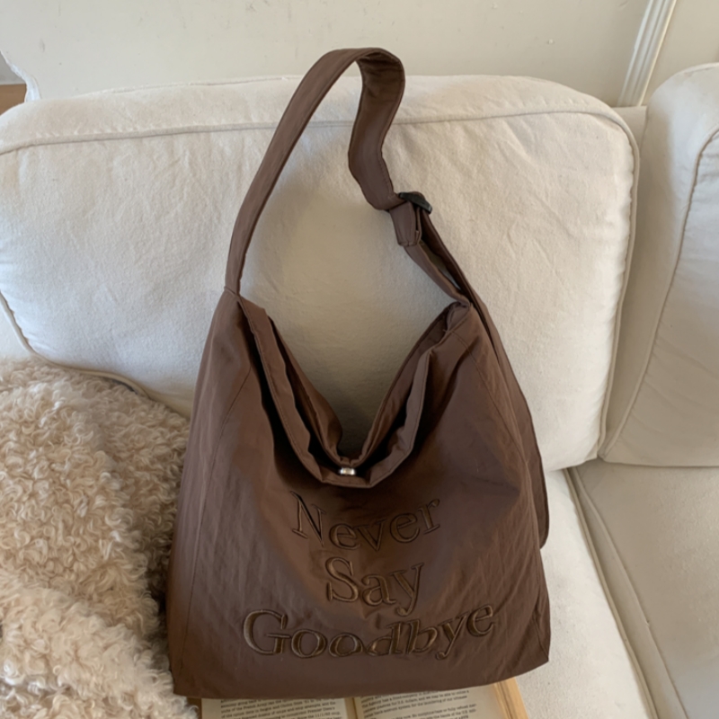 轻便休闲百搭包包女2025新款大容量手提布袋单肩腋下包通勤托特包