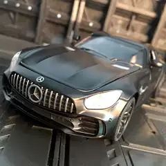 Simple Modern Office Desktop Decoration Mercedes-Benz Sports Car Bugatti Alloy Car Model Boys' Room Decoration