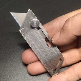 美工刀架不锈钢重型牛角刀壁纸T型勾刀电工电缆破皮剥线皮专用刀