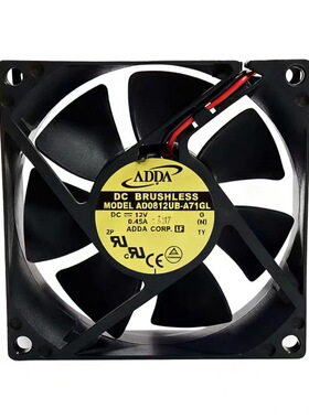 AD0812UB-A71GL全新原装ADDA滚珠变频器风机DC12V散热器8025风扇