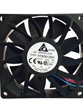 Delta台达原装正品风扇FFB0812SH机箱散热器12V小型风机0.6A/8025