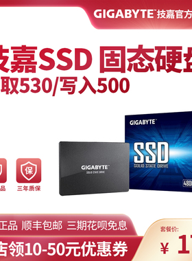 技嘉SSD SATA协议 GSTFS31480GNTD 120g 240g 480g固态硬盘办公