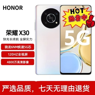 honor X30全网通智能5G高清大屏双卡拍照游戏学生老人手机 荣耀
