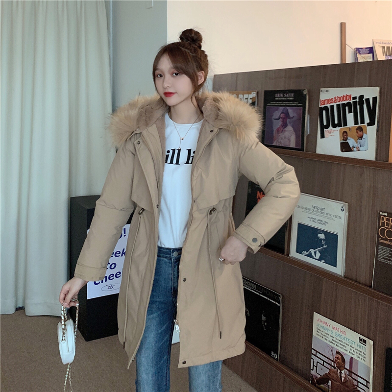 Real shot of Korean winter Maomao Hooded Jacket