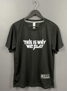 美式夏运动休闲T恤透气短袖速干体恤男女宽松健身跑步宽松训练服