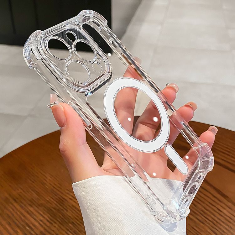 适用于iiPhone15promax苹果15pro手机壳13防摔Magsafe磁吸11男女12套14p