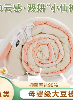 我享我家大豆纤维被春秋被冬季加厚保暖被芯四季通用