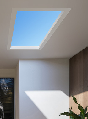 网红现代智能蓝天白云仿太阳光天窗灯具客厅过道全屋智能涂鸦单色