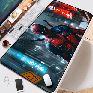 Deadpool不死现身恶棍英雄死侍鼠标垫超大号漫威电脑键盘书桌面垫