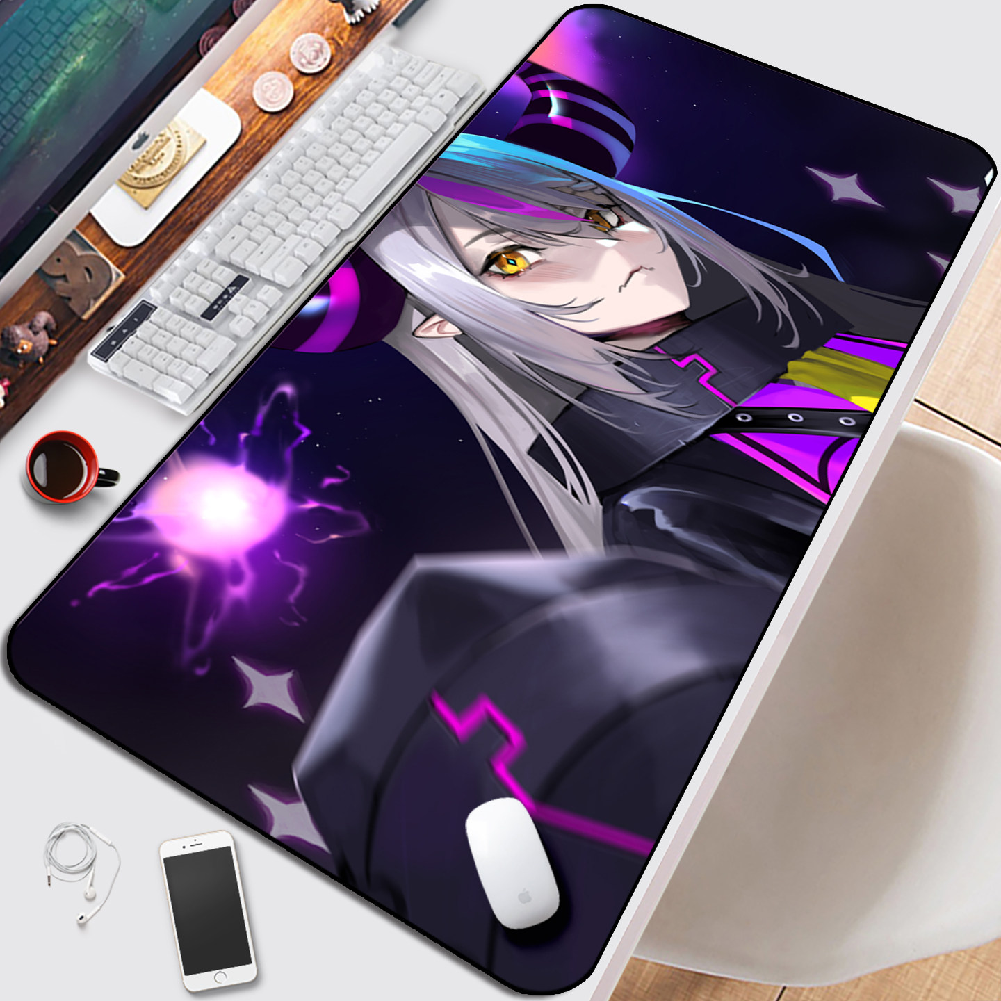 拉普拉斯暗黑鼠标垫秘密结社holoX虚拟主播hololive二次元键盘垫