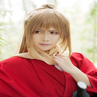 Hình khối đẹp Gintama hoàn thành Chongtian tổng thể hiện thực hóa màu nâu Zama đuôi phiên bản cosplay mô hình tóc giả - Cosplay ecchi cosplay