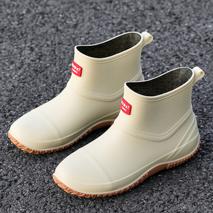 百搭柔软软底单鞋网红中筒防水鞋女雨鞋女雨靴成人清洁户外穿轻便