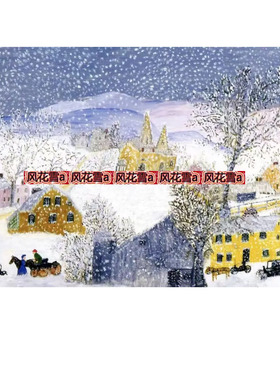 超清晰彩色十字绣电子图纸saga/XSD 名画冬雪500-324 90