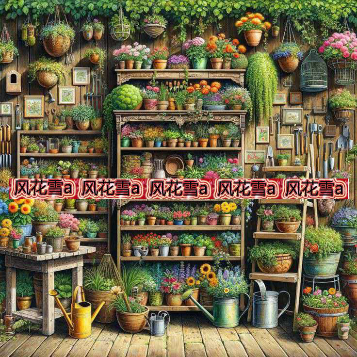 超清晰彩色十字绣电子图纸saga/XSD 花园一角 550-550 168