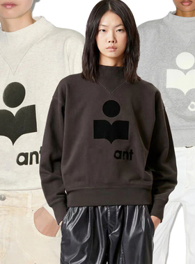 25春季新款女装法式小众IM经典款植绒logo立领棉质欧美女式卫衣