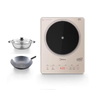 Midea/美的 MC-22RB07电磁炉家用煎炒炖煮涮炸臻彩琉晶面板多功能