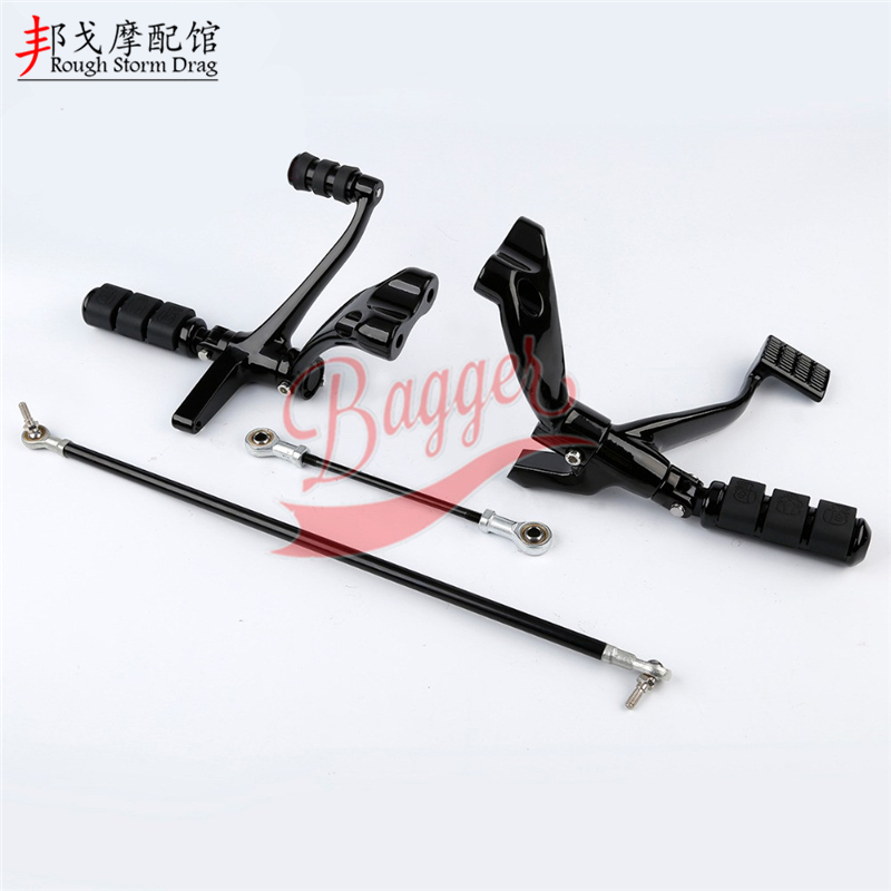 哈雷883 1200 48 前置脚踏总成 挂挡连接 刹车制动 改前置套装件