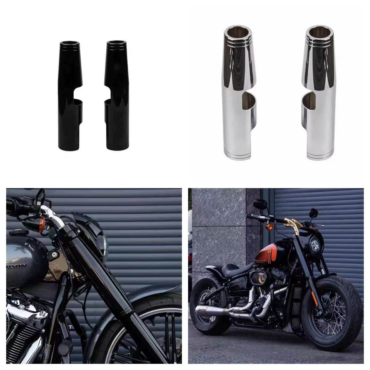 适用哈雷M8软尾街霸突破者改装一体式加粗前叉减震套筒减震防尘罩,摩托车/装备/配件,摩托车导流罩,淘宝优惠券,粉丝福利购,淘宝优惠卷