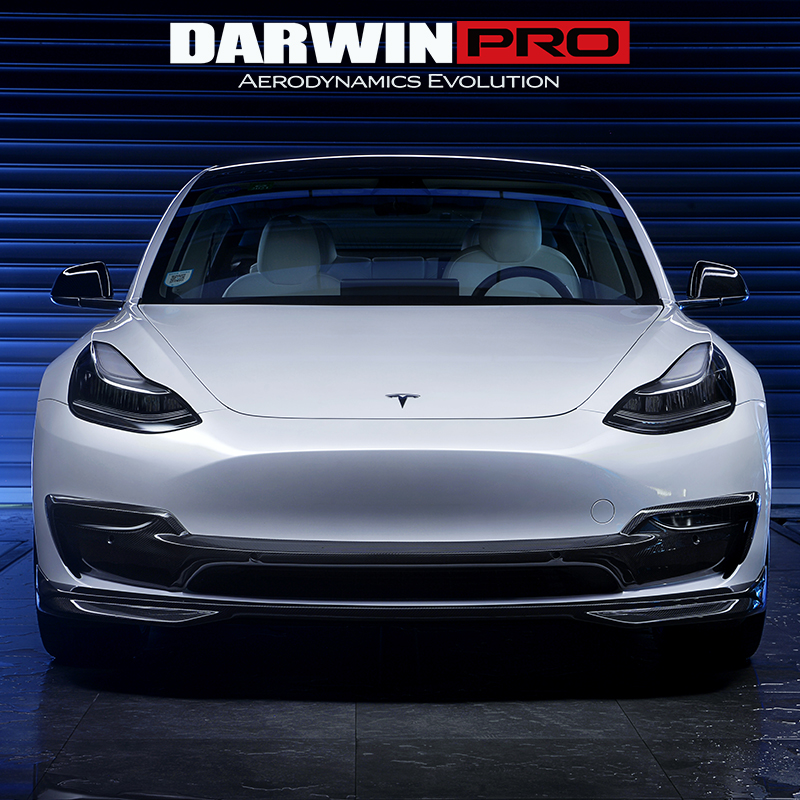 DarwinPRO 特斯拉Model 3的iMP版改装碳纤维前后唇侧裙尾翼