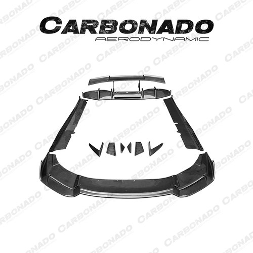 Carbonado兰博基尼LP610-4 新小牛 Revozprt改装碳纤维前后唇侧裙