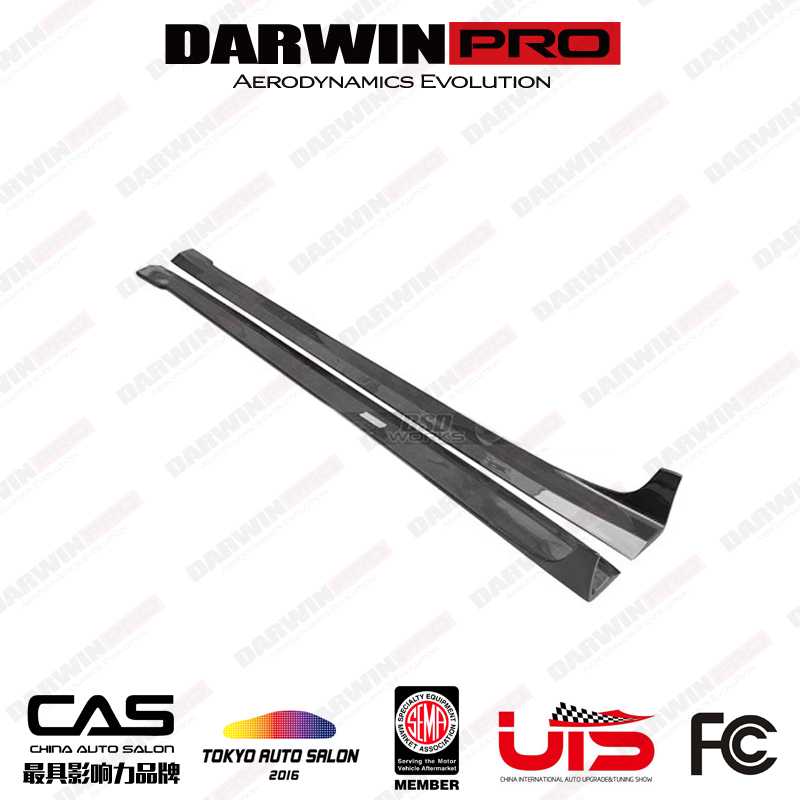 DarwinPRO 奔驰 W218 CLS300 CLS350 AMG 改装 包围 碳纤维 侧裙