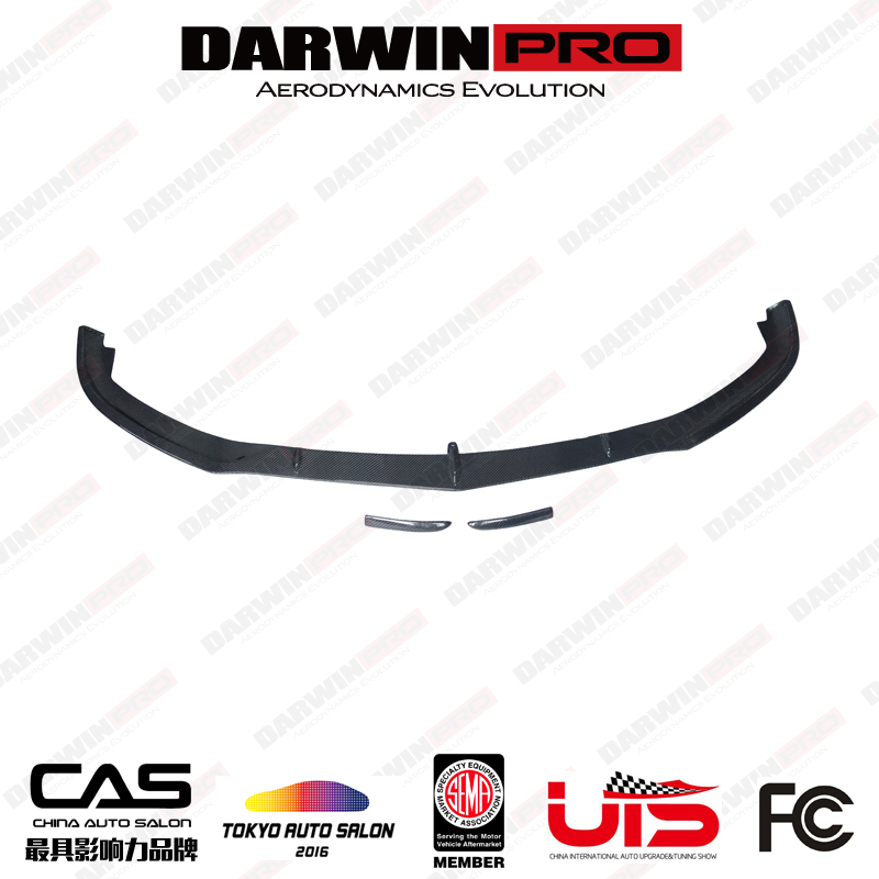 DarwinPRO 奔驰 W205 C200 C260改装C63 AMG包围碳纤维前唇