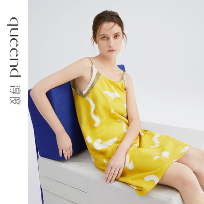 淳度高级感纯棉吊带睡裙女夏性感