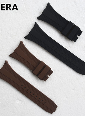 BRERA手表表带橡胶锁螺丝黑色灰色咖啡色白色男装女装中装表链