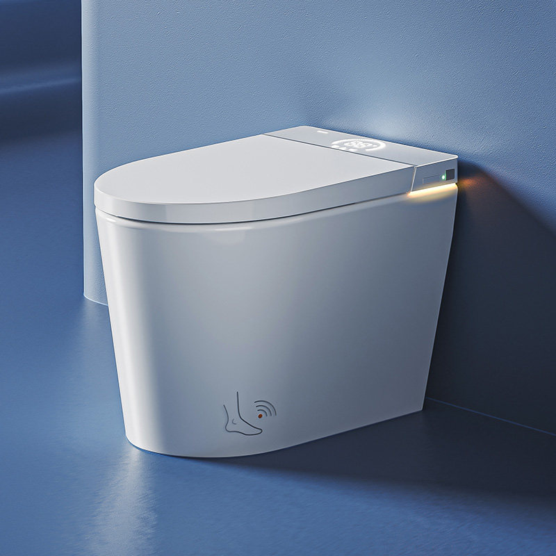 浪鲸智能马桶全自动泡沫盾小户型零压轻智能儿童座圈脚感翻盖翻圈