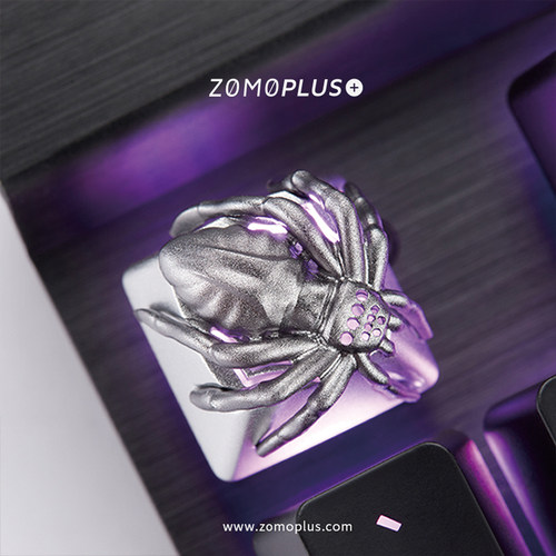 ZOMO个性透光金属键帽蜘蛛键帽