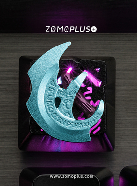ZOMO dota2蝴蝶分身斧机械透光樱桃轴定制个性金属键盘帽