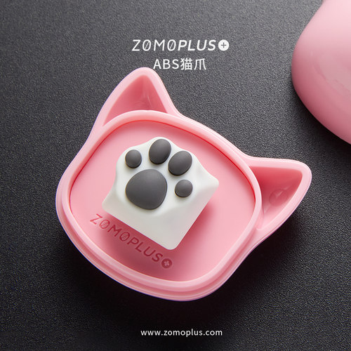 ZOMO猫爪键帽粉色可爱风