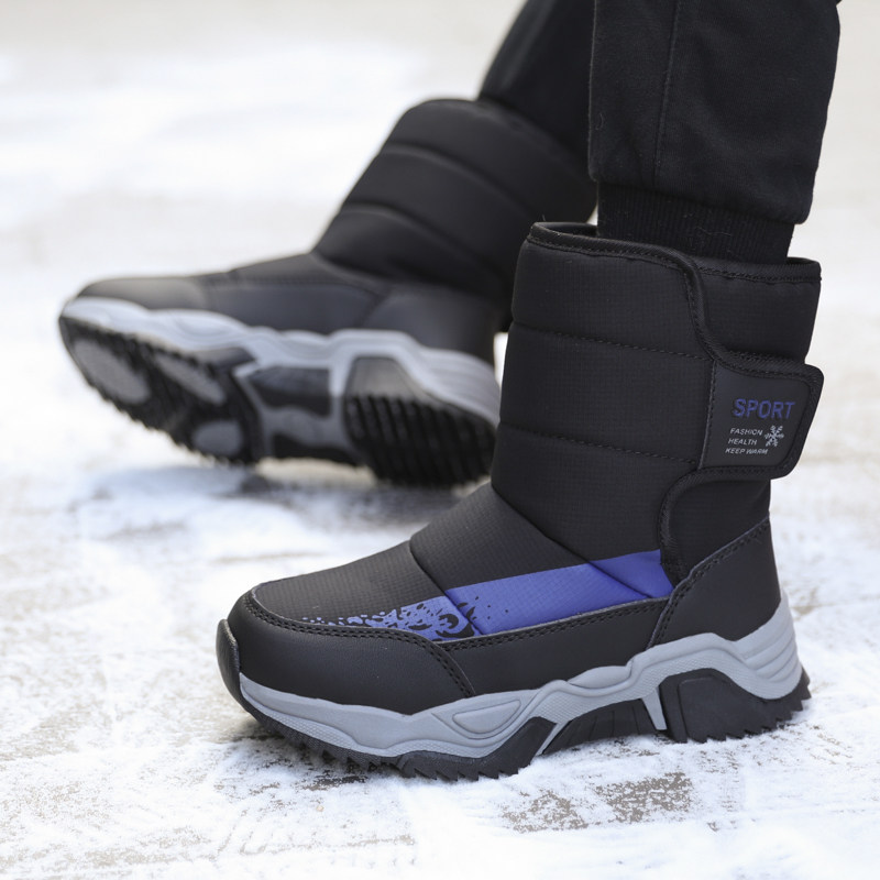 儿童雪靴男子冬大棉加
